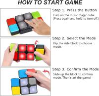 Juego de Cubo de Rubik musical, novedoso juego Electrónico de rompecabezas, juego de viaje, juguetes para niños, Niños - details 3
