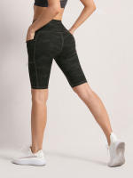 Shorts De Cintura Alta 2XXL Para Mujer En 16 Colores Estilo Fitness Con Bolsillos Y Compresión Ropa Deportiva Casual De Verano Nylon - details 39