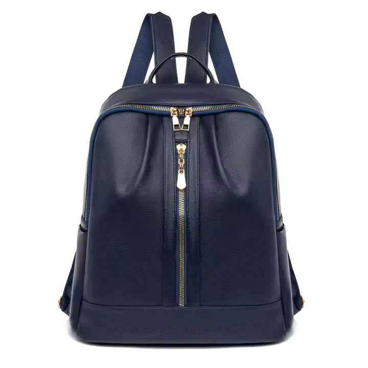Mochila antirobo para Mujer, Cuero PU Bolso Casual,Impermeabilización,para Viaje Escuela Universidad - 1