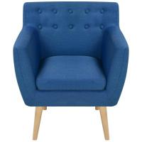 vidaXL Sillón de tela Gris claro, Azul, Verde Sillon Dormitorio Sillon Comodos Silla Relax Sillón Sofá - details 1