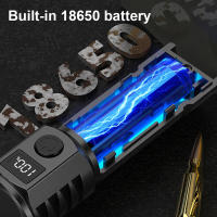Linterna Táctica LED Portátil De Alta Potencia 30W Con Recarga Tipo-C Y Batería 18650 Zoom Telescópico Impermeable Para Expediciones Y Deportes Nocturnos - details 8