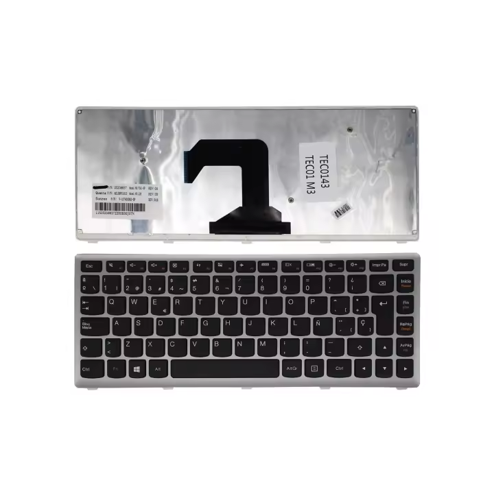 TECLADO PARA PORTÁTIL LENOVO U410 PLATA EN CASTELLANO - 1