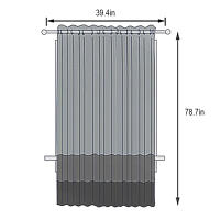 Cortinas De Ventana Doble Capa Para Niñas Y Niños Con Estilo Nórdico Estrella Negra Acolchadas Para Dormitorio Decoración De Puerta - details 11