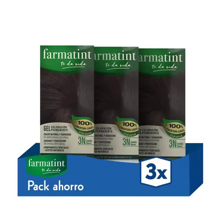 Farmatint Gel - 3N Castaño Oscuro - pack x3 - 1
