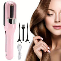 Recortadora Eléctrica de Puntas Abiertas con Batería Recargable Tipo C, Diseño Portátil y Cuidado Blue Ray del Cabello - Interruptor Automático para un Corte Seguro y Preciso, Peine de Doble Cara para un Cabello Perfecto (Color Unico Negro) - details 0