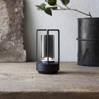 Lámpara De Mesa Sin Cable Estilo Industrial Nórdico LED Creativa Para Ambiente De Restaurante Camping Táctil Nocturna Dimmer Switch Negro - details 3