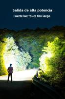 Linterna Frontal LED COB XHP360 Recargable USB XHP199 Con Zoom Y Protección Contra El Agua Para Actividades Al Aire Libre - details 8