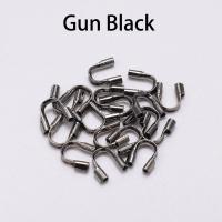 Protector De Hilo En Forma De U Accesorios De Conector Para Joyería 30-100pcs 4.5x4mm Guardia De Hilo Zinc Alloy Metálico - details 8