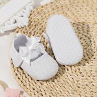 Zapatos De Algodón Para Bebé Niña Con Lazo Comodidad Suave Para Caminar Primeros Pasos Mary Jane Planas De Primavera Otoño Invierno Todas Las Estaciones Cuna Zapatos Nuevos Recién Nacidos - details 5