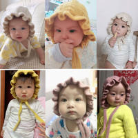 Gorro De Bebé Otoño Invierno Con Diseño De Volante Y Estampado Sólido Ajustable Para Niñas Cabeza Infantil Ropa De Bebé - details 0