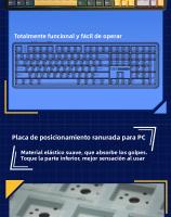 Teclado Mecánico De Juego AULA F108 100% Layout Tasa De Encuesta 1K Switch Lineal Hot Swappable Con Software De Macro - details 6