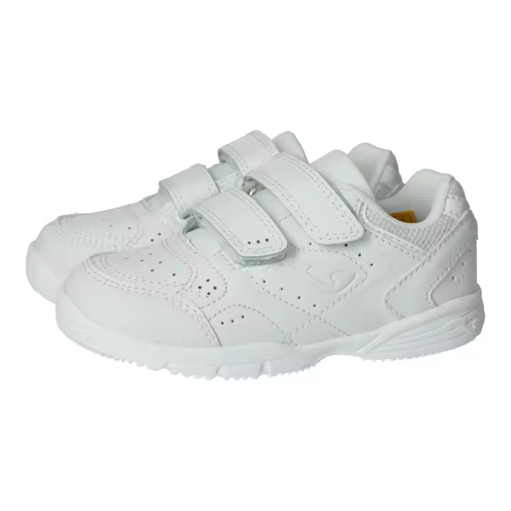 Deportivos marca JOMA para niño en color blanco. Deportivas para niños, tenis blancas para el colegio, fabricadas en materiales de piel y sintético. - 1