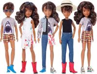 Creatable World ,Figura Unisex, muñeco inclusivo articulado, pelucas castañas con rizos y accesorios Mattel GGT68 - details 1