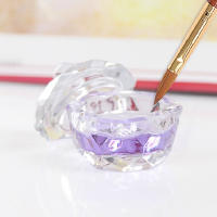 10PCS Láminas De Cristal Para Uñas Con Cuchara Y Tapa Para Mezclar Líquidos Y Polvos De Uñas Acrílicas DIY Herramienta De Arte De Uñas - details 0