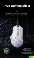 Ratón De Juego Inphic PG1 Con Cable Iluminación RGB Ergonómico Para Oficina Y Computadora Portátil 12800 DPI 6 Botones - details 5