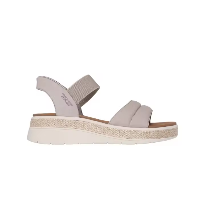 Sandalias Planas Skechers 114413 Mujer Taupe - 1