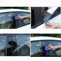 Set De 6 Piezas De Adornos Negros Brillantes Para Puertas Y Ventanas De Coche Adecuado Para KIA Forte Cerato 2014-2018 Decoración De Estilo Cromado Material Polipropileno - details 0