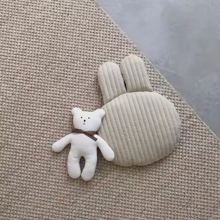 Almohada para bebé, transpirable, para el cuello, suave, agradable para la piel, lavable a máquina, acolchada para recién nacidos - 1