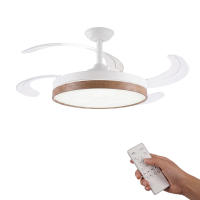 Ventilador de Techo con Luz LED 72W – Motor DC Silencioso – Aspas Retráctiles – 6 Velocidades, Luz Cálida, Día y Fría (3000K-4000K-6000K) – Temporizador – Ø102 cm, Mando Incluido [Clase de eficiencia energética E] - details 6