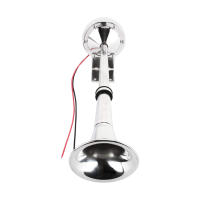 Bocina De Acero Inoxidable Pulido 12V Para Coche Barco Camión Caravana Bocina De Bajo Sonido Individual Kit De Montaje - details 4
