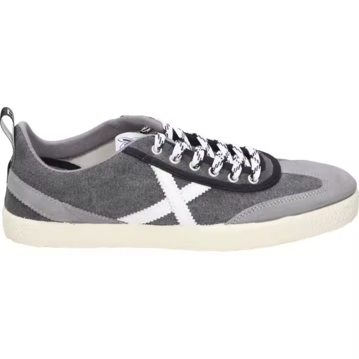 MUNICH | Zapatillas Munich Volata 86 para Hombre – Lonas en Color Gris con Detalles en Blanco – Sneakers con Cordones – Loneta Casual – Versátiles – Cómodas – Modelo 8161086 - 1