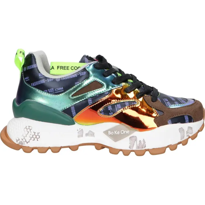 Deportivas de Mujer exe D190608-5 TEXTIL BLUE GREEN - 1