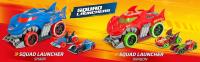 T-Racers Mix 'N Race Squad Launcher Shark – Camión tiburón que se transforma en lanzador. Incluye 2 vehículos T-Racers exclusivos. zona para lanzar vehículos y zona para transportar 2 vehículos - details 2