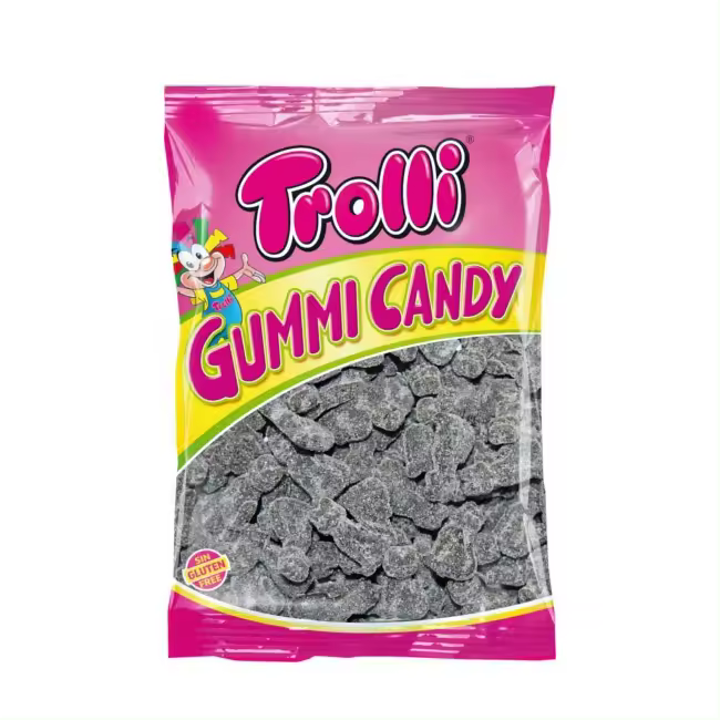 Trolli Gatos de Regaliz Halloween 1KG - Gominolas Sin Alérgenos - 1