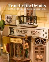 Rolife Book Nook Sunshine Town Kit Puzzle 3D Madera Rompecabezas Maquetas para Montar con leds - details 3