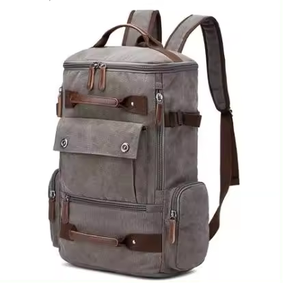 Prowalk-Mochila Lona Kari 40L Unisex - Acampamiento senderismo y excurciones con Estilo, Resistencia y Versatilidad para Todas tus Aventuras. Con Compartimento Acolchado para PC, Impermeable, Ideal para el Día a Día y Actividades al Aire Libre - 1