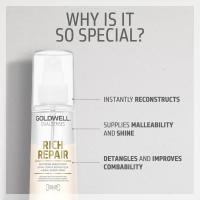 Goldwell Dualsenses Rich Repair Restoring Serum Spray 150 Ml / Spray Sérum Sin Aclarado para Cabello Seco y Dañado / Desenreda, Suaviza y Aporta Brillo. - details 3