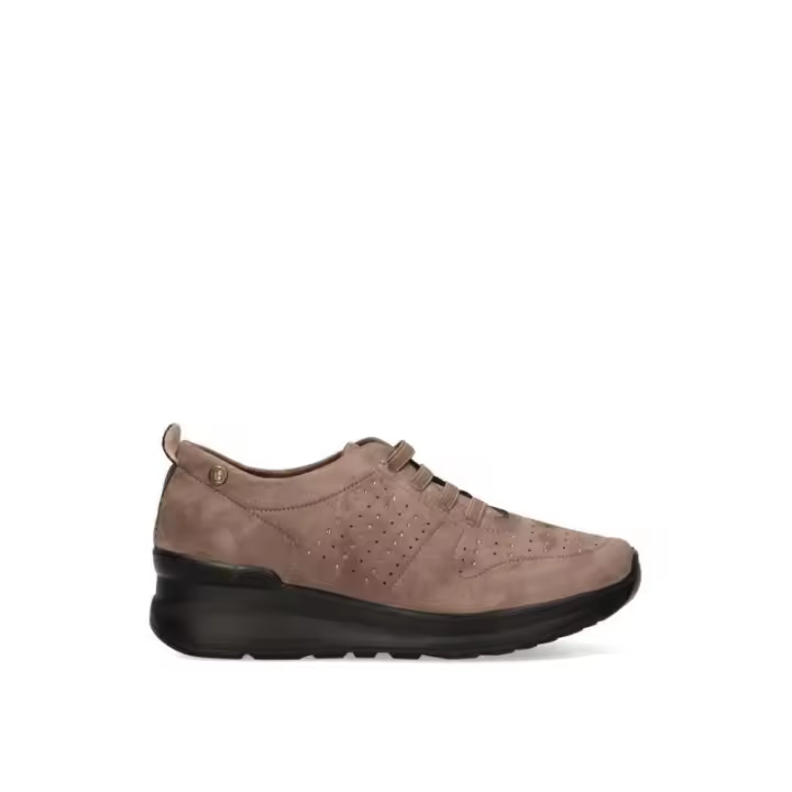 AMARPIES AST22327 Taupe DEPORTIVO ELASTICOS Cuña media - 1