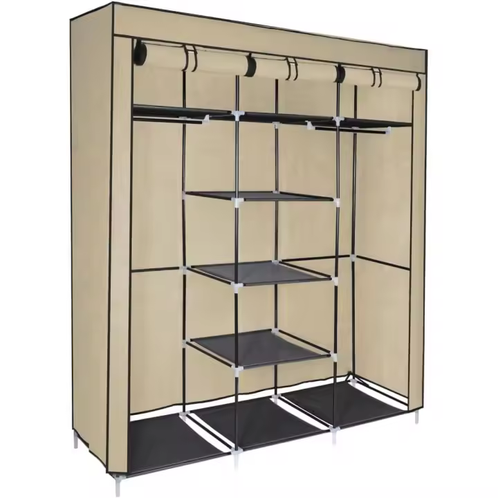 Armario Organizador de Ropa Plegable Modular con Tela 175 x 150 x 45 cm - 1
