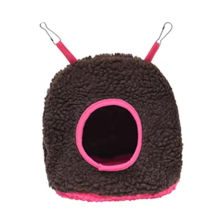 Casa De Pájaro Invierno Caliente Para Periquito De Poliéster Plush Accesorios De Jaula De Mascotas Pequeñas Cueva Colgante Sillín De Sueño - 1