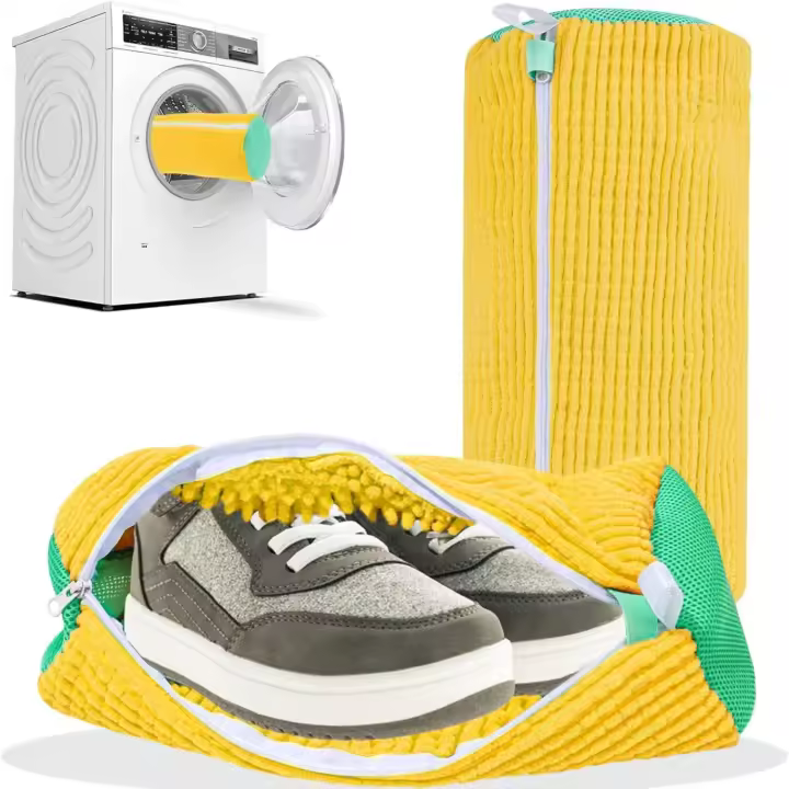 Bolsa De Limpieza Para Zapatos 2PCS Máquina De Lavado Y Secado Reutilizable Organizador De Zapatos Para Lavandería 360° Envoltura Completa Para Zapatillas - 1