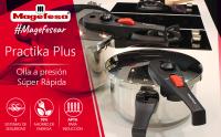Magefesa Practika Plus - Olla Express Rápida 3.2L + Junta de Silicona , Acero Inoxidable 18/10, Sensor de Presión, Para Inducción, Ahorro Energético - details 0