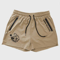 Shorts De Verano Para Hombre Con Estampado Secado Rápido Y Bolsillos Laterales Zipper Diseño Para Correr Baloncesto Entrenamiento En Gimnasio - details 11