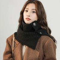 Bufanda De Punto Para Mujer Con Cuello Alto Falso Invierno Resistente Al Viento Desmontable Multifuncional Material De Poliéster - details 8