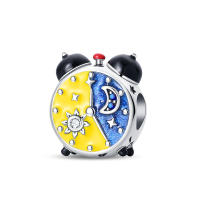 Reloj De Desayuno Con Encantos Diarios De Plata 925 Pendientes De Cuentas Exquisitos Para Pulseras DIY Joyería Colores Plata Rosa Azul Morado Rojo - details 13
