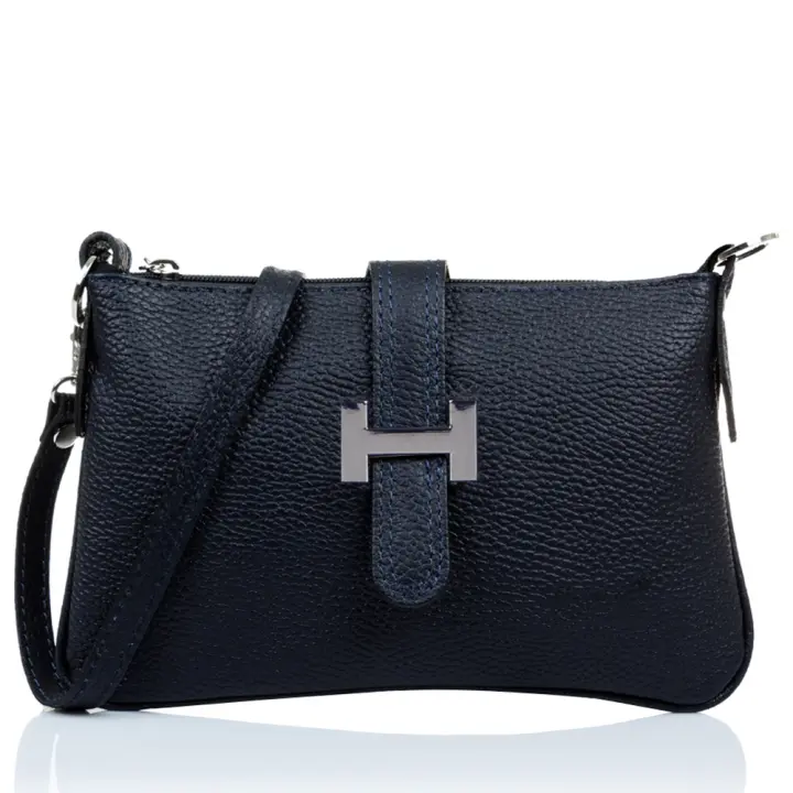 Firenze Artegiani. Allerona Bolso de mano Mujer.Piel auténtica Dollaro  . Made in Italy. Vera Pelle Italiana. 24x2x14 cm - 1