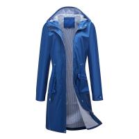 Abrigo De Trench Para Mujer Con Capucha Y Mangas Largas De Color Sólido Estilo Británico Elegante Con Rayas Y Chaqueta Recta Impermeable Para Todas Las Estaciones - details 32