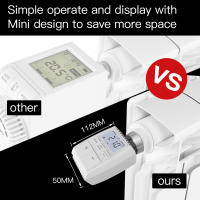 Controlador De Termostato Inteligente MOES Tuya ZigBee3.0 Actuador De Radiador Válvula Con Sensor Interno Y Control De Voz Alexa - details 14