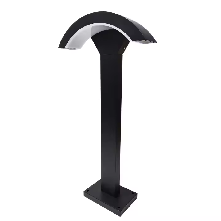 LED ATOMANT Balizas Exterior Jardín 7W, Blanco Frío 6500K, IP67 Impermeable, 1050 Lúmenes, Poste de Iluminación LED Negro Antracita de Metal, Luz Decorativa para Caminos, Senderos, Entradas, Zonas Ajardinadas, Bajo Consumo y Alta Resistencia - 1