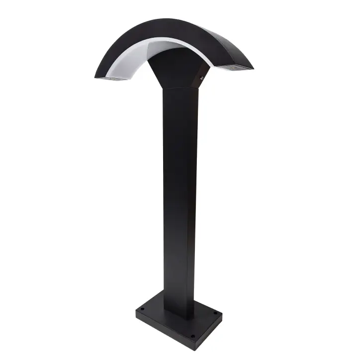 LED ATOMANT Balizas Exterior Jardín 7W, Blanco Frío 6500K, IP67 Impermeable, 1050 Lúmenes, Poste de Iluminación LED Negro Antracita de Metal, Luz Decorativa para Caminos, Senderos, Entradas, Zonas Ajardinadas, Bajo Consumo y Alta Resistencia - 1