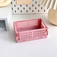4PCS Caja De Almacenamiento Plegable De Plástico Mini Para Estudiantes Organizador De Escritorio Bolsa De Cinta Adhesiva Y Suministros De Oficina - details 12