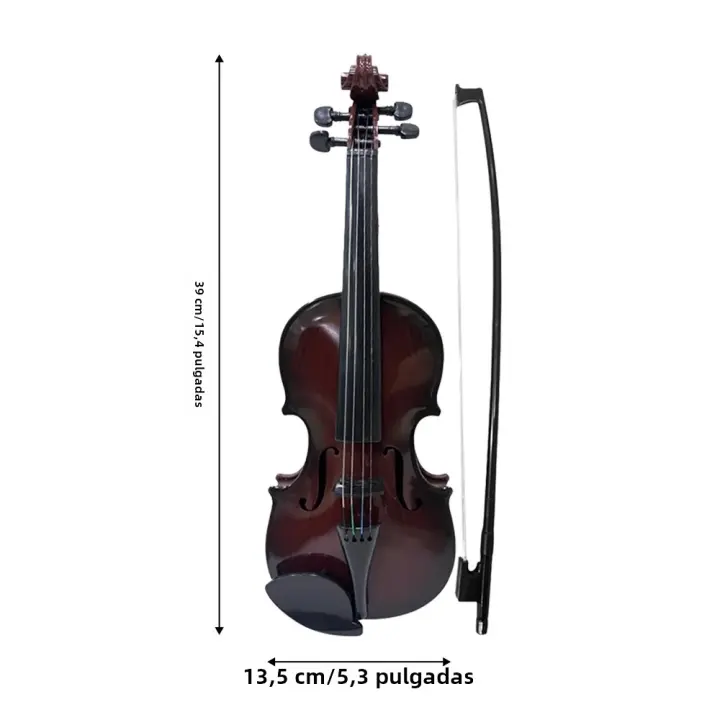 Kit De Violín Simulado Para Principiantes Instrumento Musical De Exquisita Habilidad Propiedades De Performance Regalos - 1