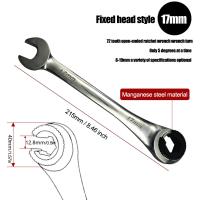 Llave De Eje Doble 8mm-19mm Herramienta Multifuncional De Acero Cromo Vanadio Antideslizante Para Aceite Y Reparación De Automóviles - details 29