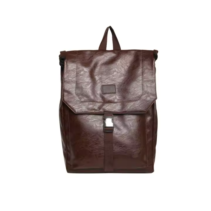 Mochila informal de nueva generación para hombre, bolso de viaje de PU de alta calidad, a la moda, para estudiantes de secundaria, bac - 1
