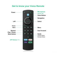 Control Remoto De Repuesto ABS L5B83G Para Amazon LCD TV P4C6EN Y Fire TV Stick Lite Con Bluetooth Y Voz Compatible Con IR - details 2