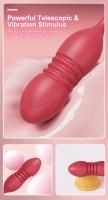 Juguete Sexual Para Mujeres Rose-Toy Dildo Vibrador Con Estimulador De Clítoris Y Lengua Licking Sucker De Silicona Médica - details 11
